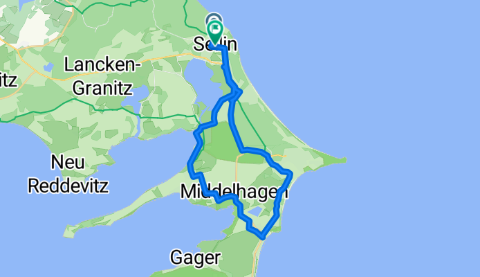 August-Bebel-Straße, Sellin nach Wilhelmstraße, Sellin