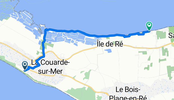 Rue du Petit Noue, La Couarde-sur-Mer nach Chemin de la Galère, Saint-Martin-de-Ré