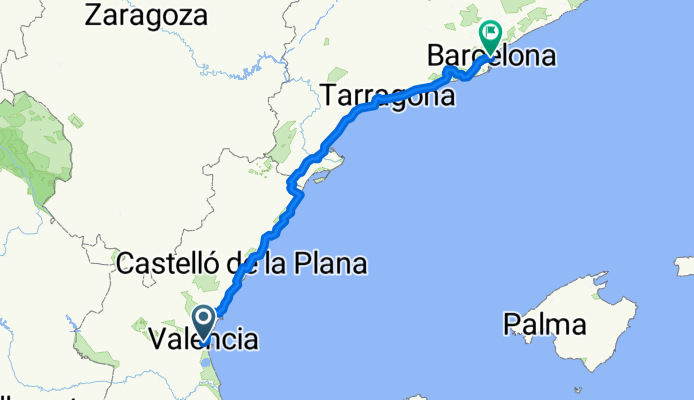 From Valencia to Barcelona