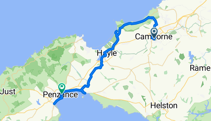 Camborne to Penzance via The Jam Pot