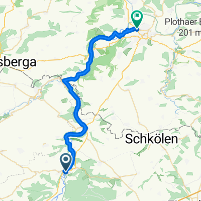 Bürgelsche Straße, Dornburg-Camburg to Roßbacher Straße, Naumburg an der Saale