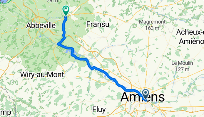 Rue Jules Barni, Amiens à Rue des Écoles des Filles, Saint-Riquier