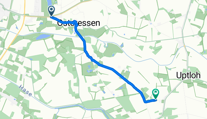 Justus-von-Liebig-Straße, Essen (Oldenburg) nach Hammoor, Essen (Oldenburg)