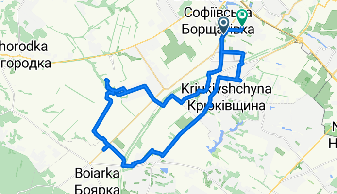 Киевская улица, Софиевская Борщаговка до Васильковая улица, Софиевская Борщаговка