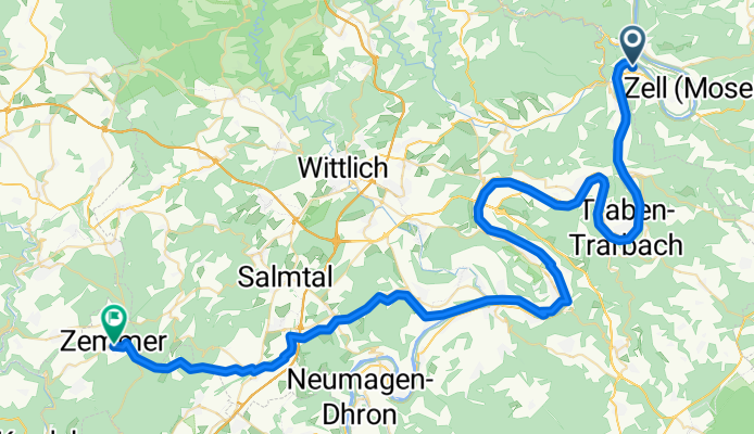 Hauptstraße, Pünderich nach Kreuzfelder Str , Zemmer