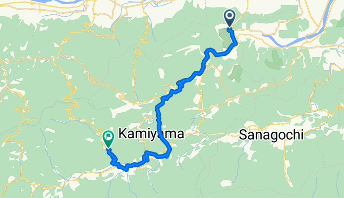 Route in Matsuyama