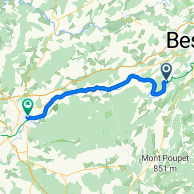 Rue de la Cry, Torpes to Avenue de la Paix, Dole