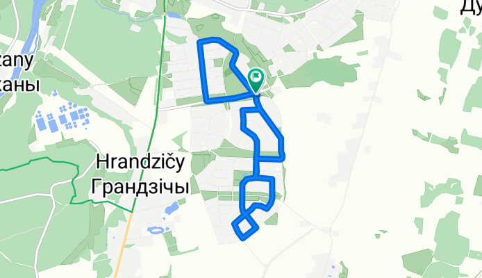 Колхозная улица, Гродно до Колхозная улица, Гродно