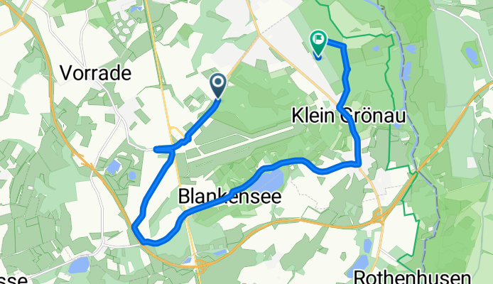 K8 nach Am Wilden Teich