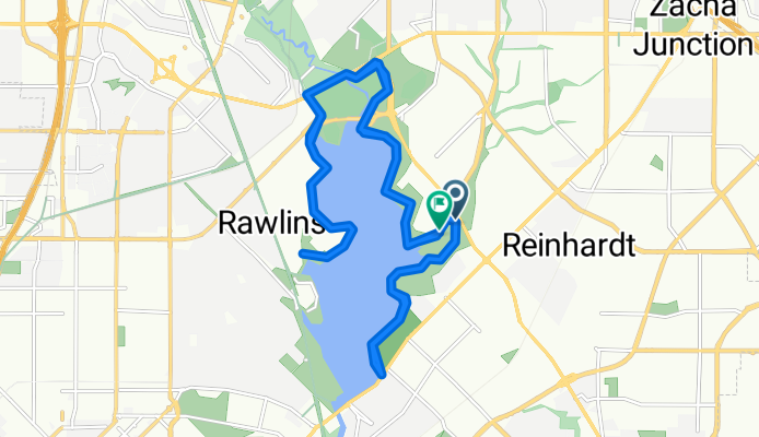 E Lawther Dr, Dallas to E Lawther Dr, Dallas