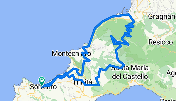 Route in Sorrento