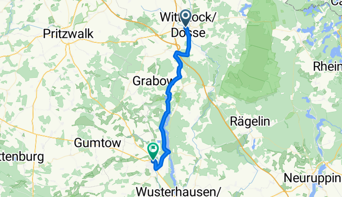 Wittstock (Dosse) nach Pritzwalker Straße