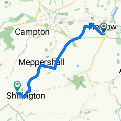 Welchs Close, Henlow to Greenfields, Hitchin