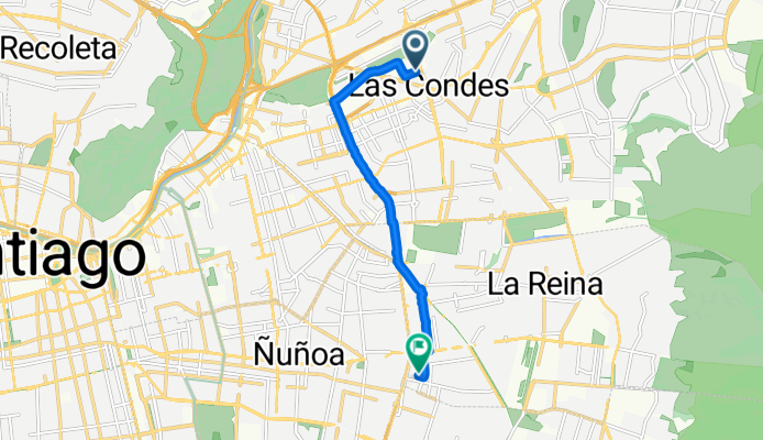 Los Militares, Las Condes a Arrieta Cañas, La Reina