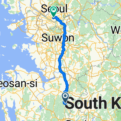 천안시 - 서울특별시