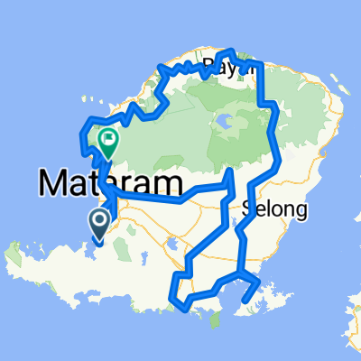 Route in Lombok