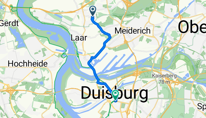 Coupettestraße, Duisburg nach Sonnenwall, Duisburg