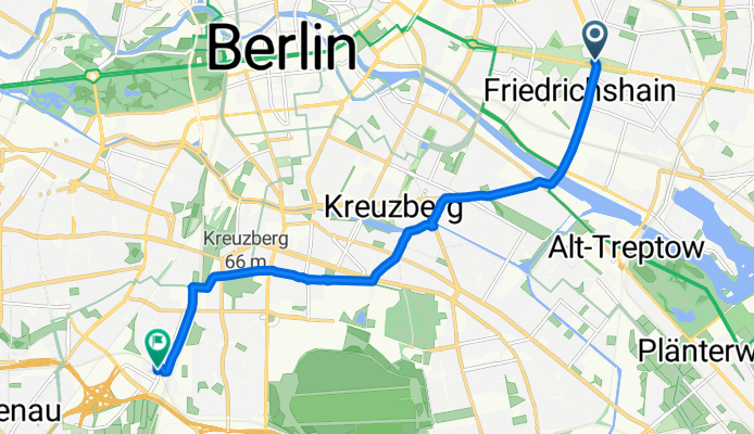 Karl-Marx-Allee, Berlin nach Ella-Barowsky-Straße, Berlin