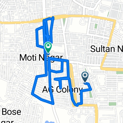 Hyderabad to Sri Rama Nagar Road