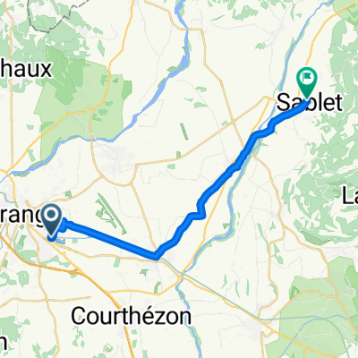 Rue de Meyne Claire, Orange nach Route d'Orange, Sablet