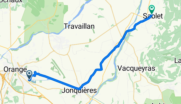 Rue de Meyne Claire, Orange nach Route d'Orange, Sablet