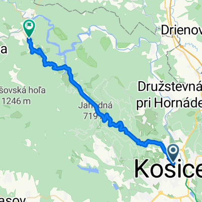 KE- Jahodná- Ružín- V.Folkmar- v.n. Jaklovce