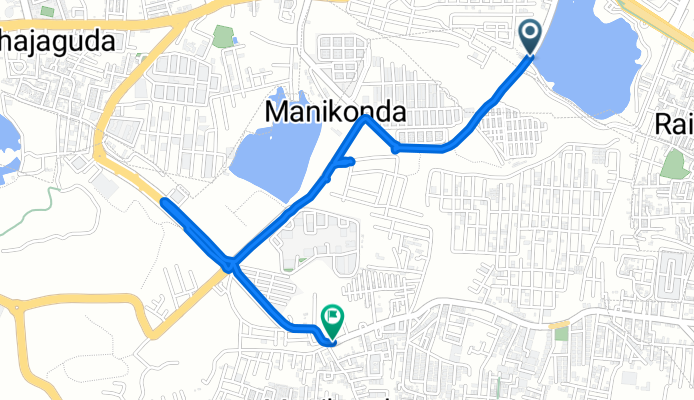 C99M+7Q8 to Lanco Hills Road