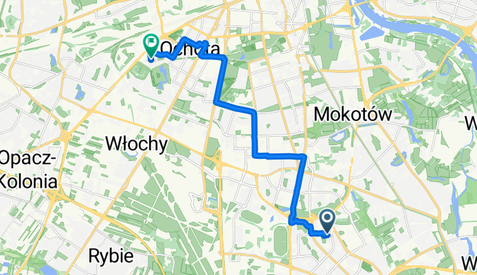 Zamiany, Warszawa do Filipinki, Warszawa