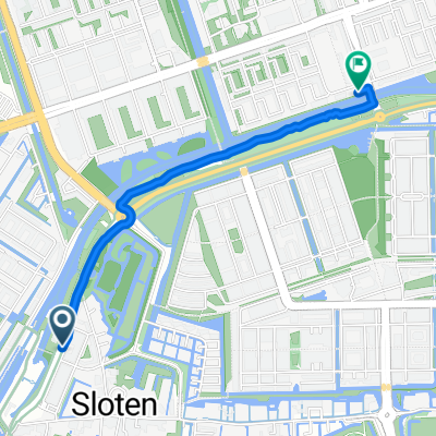 Sloterweg, Amsterdam naar Martinus Jan Langeveldstraat, Amsterdam