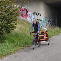 Hundewagen erste Fahrt