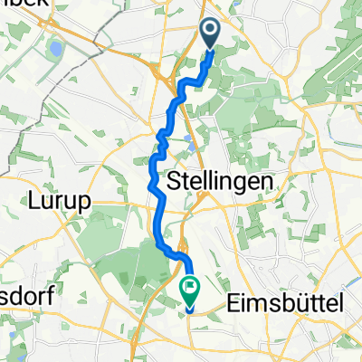 Röthmoorweg, Hamburg nach Holstenkamp, Hamburg