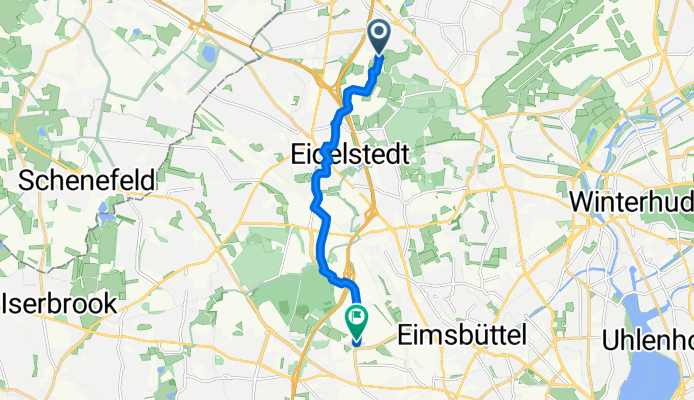 Röthmoorweg, Hamburg nach Holstenkamp, Hamburg