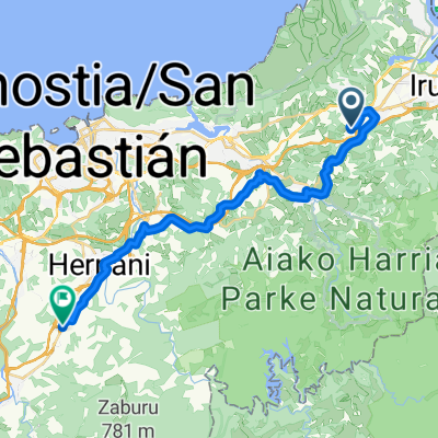 Ventas Bidea, Irun to Ergoien Auzoa, Urnieta