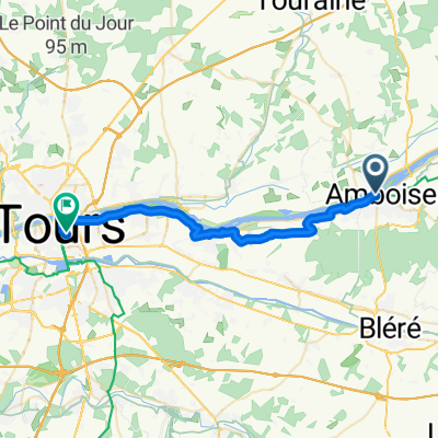 Avenue des Martyrs de la Résistance, Amboise to Rue Édouard Vaillant, Tours