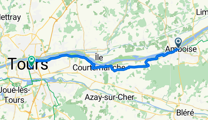 Avenue des Martyrs de la Résistance, Amboise to Rue Édouard Vaillant, Tours