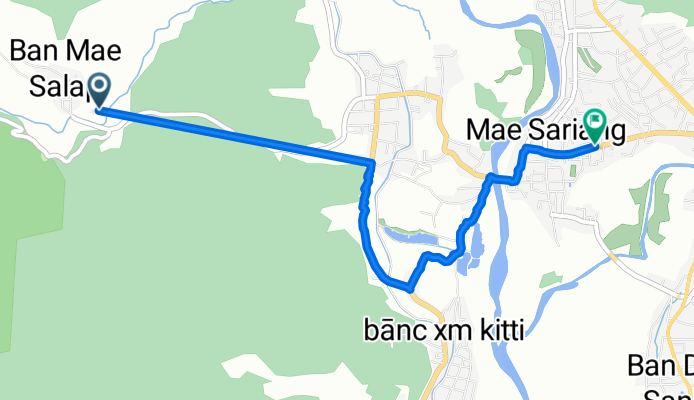 Rural Road Mae Hong Son to 5W6M+GHR