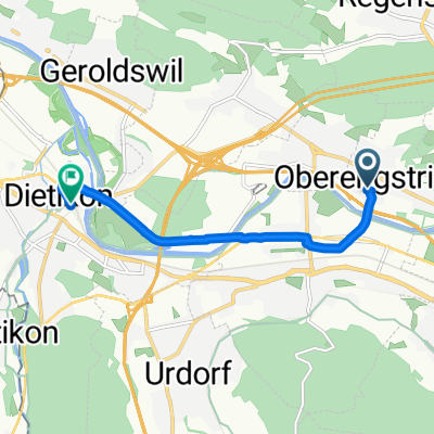 Rauchackerstrasse, Oberengstringen nach Löwenstrasse, Dietikon