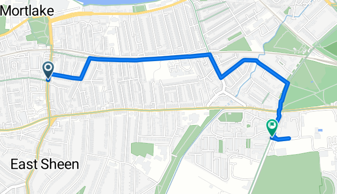 Palmers Passage, London to Woking Close, London