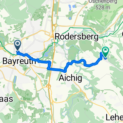 Route in Bayreuth