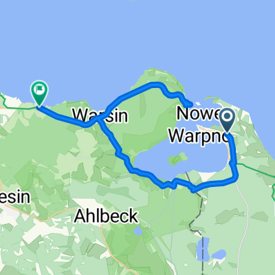 Von Neuwarp über Altwarp nach Bellin
