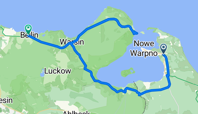 Von Neuwarp über Altwarp nach Bellin