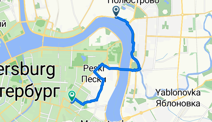 Феодосийская улица, Санкт-Петербург до Суворовский проспект, Санкт-Петербург