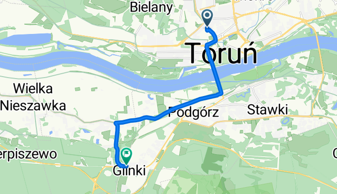 Gen J Bema, Toruń do Szubińska, Toruń