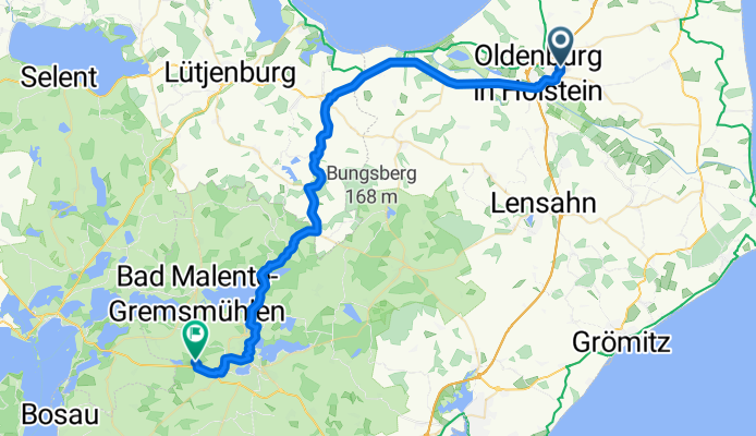 Tilsiter Straße, Oldenburg in Holstein nach Dodau, Eutin Hofcafe dodauer Forst