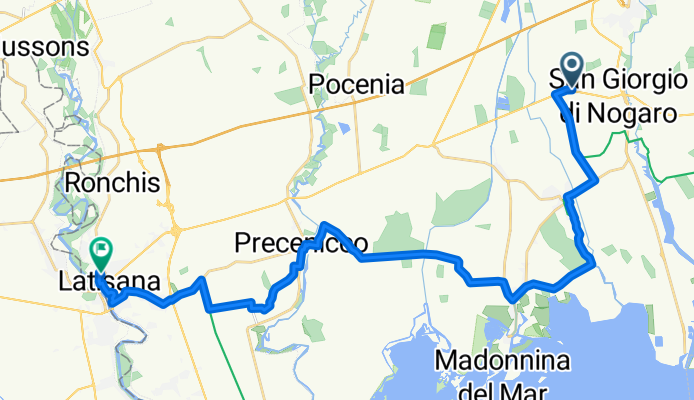 Via III Armata, San Giorgio di Nogaro to Via del Marinaio, Latisana