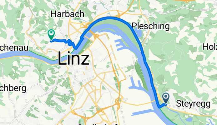 Linzer Straße nach Am Grünen Hang