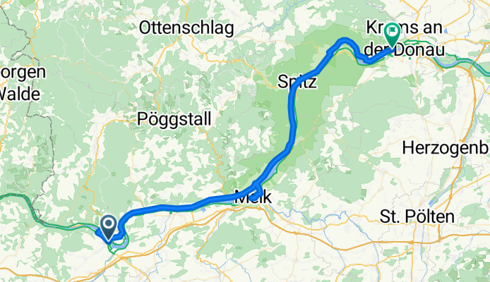 Von Ybbs an der Donau bis Krems an der Donau