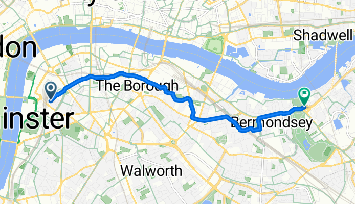 Station Approach Road, London to Albion Street, London