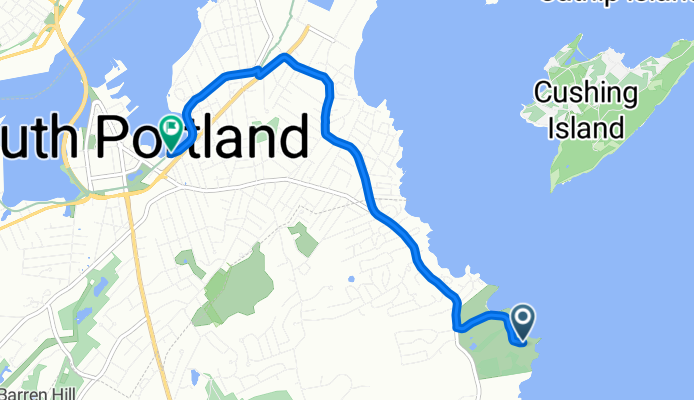 Captain Strout Cir, Cap Elizabeth à Greenbelt Walkway, South Portland