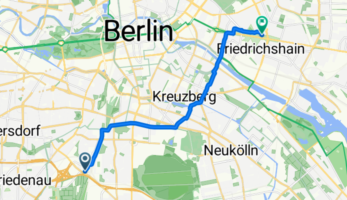 Sachsendamm, Berlin nach Karl-Marx-Allee, Berlin